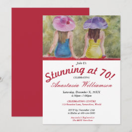 GIRLFRIEND BESTIES SOM BÖRJAR VID 70 PARTSINBJUDAN INBJUDNINGAR