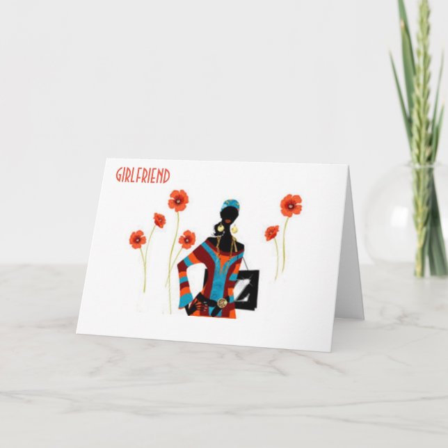 **GIRLFRIEND** DU SER "FABULÖS" GRATTIS PÅ FÖDELSE KORT (Framsida)