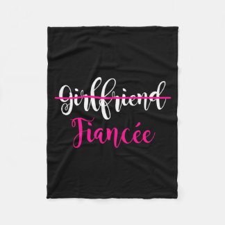 Girlfriend Fiancee Shirt Engagement Party Couple T Fleecefilt