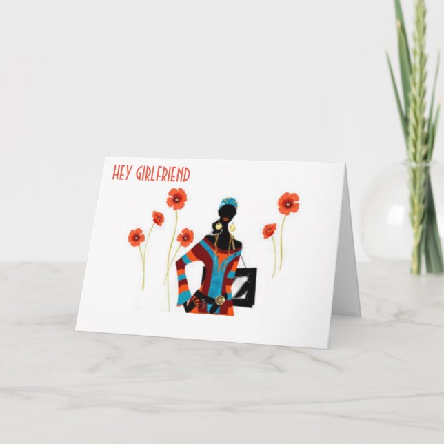 **GIRLFRIEND** GOD JUL/VERY GOTT NYTT ÅR HELGKORT (Framsida)