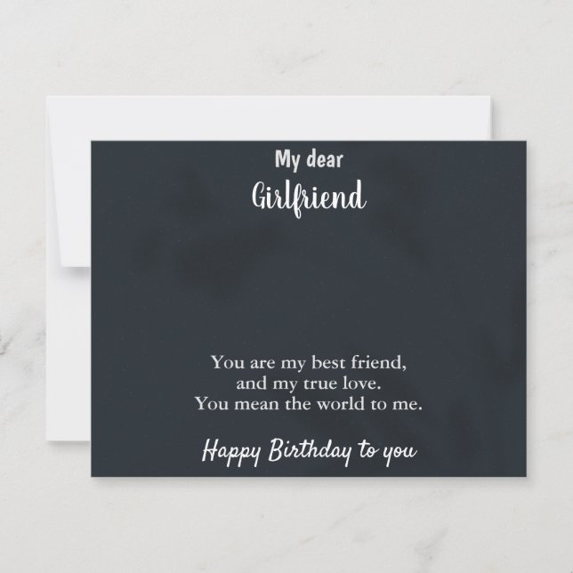 Girlfriend Jewelry Message Card (Framsida)