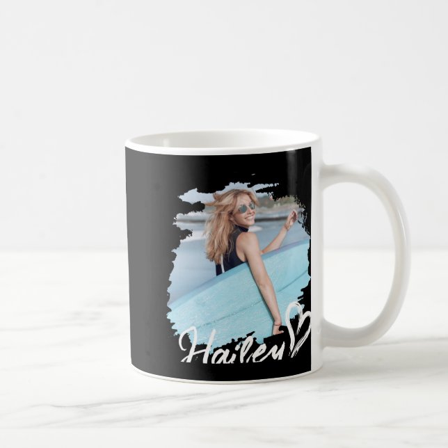 Girlfriend Nge Heart Simple Modern Cool Photo  Kaffemugg (Höger)