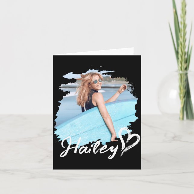 Girlfriend Nge Heart Simple Modern Cool Photo  Kort (Framsida)