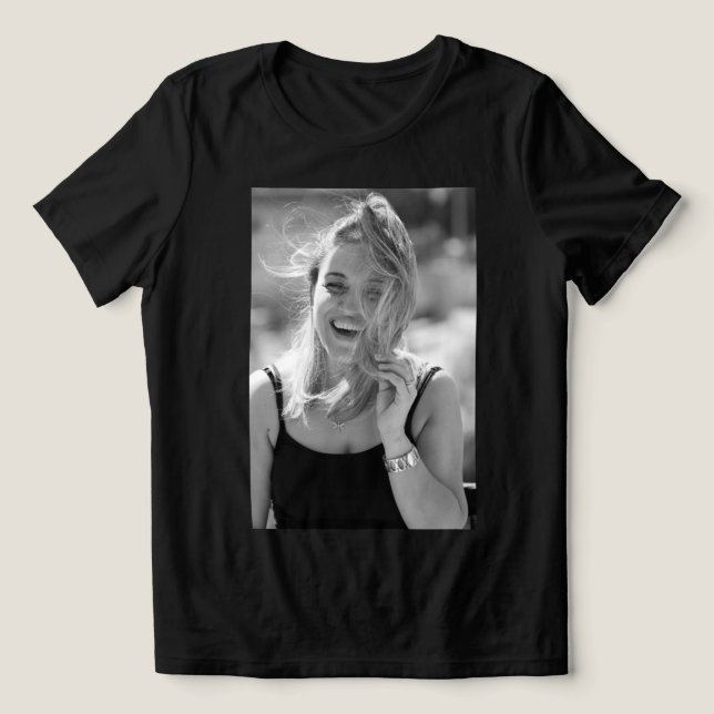 Girlfriend or Boyfriend Upload Your Own Image  T Shirt (Design Framsida)