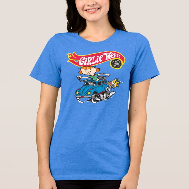 GirlieWear HotRod LoveBug T Shirt (Framsida)