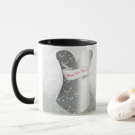 Girlig Corset Nyår Svart/Vit Falsk Glitter Mugg