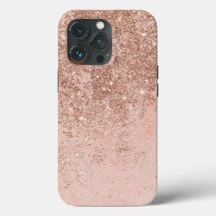 Girlig korallfaux ro guld glitter