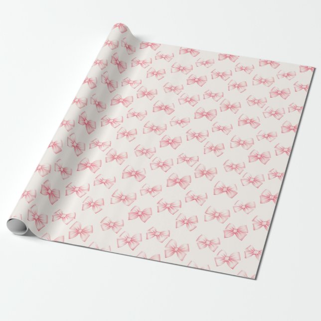 Girligast Bow Wrapping Papper Presentpapper (Utrullad)
