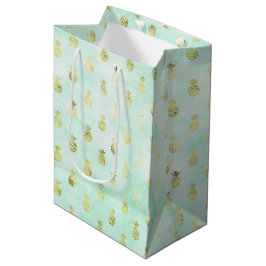 Girligt Mint Glam Guld Tropical PineApple