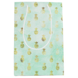 Girligt Mint Glam Guld Tropical PineApple
