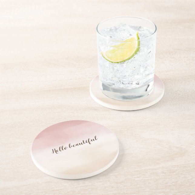 Girligt  Rosa Guld Cream Ombre Underlägg (Sidan)