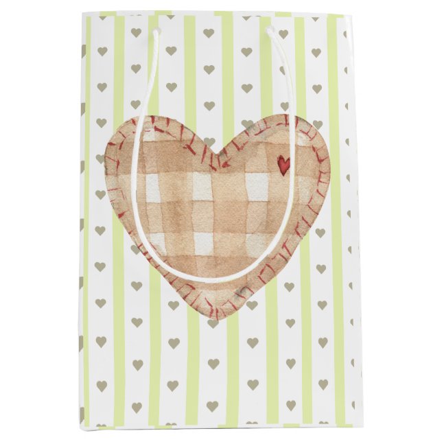 Girligt söt mönster i grönt och brunt (Framsidan)