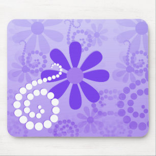GirLila Daisy Retro Flower Mönster Musmatta