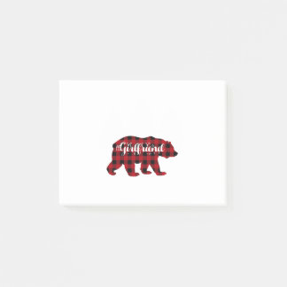 Girlkompis Bear Buffalo Red Play Matching Family Post-it Block