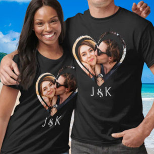 Girlkompis Boykompis Photo Collage Dating par T Shirt