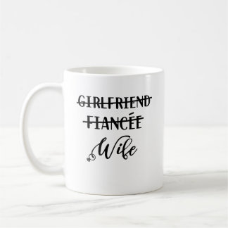 Girlkompis Fiancee-fru, Funny Ny gifta Kaffemugg
