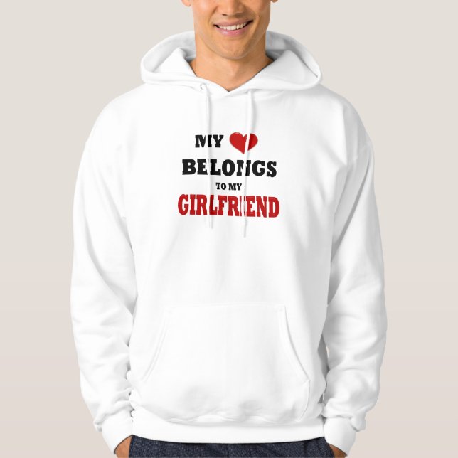 Girlkompis Kärlek Sweatshirt Med Luva (Framsida)