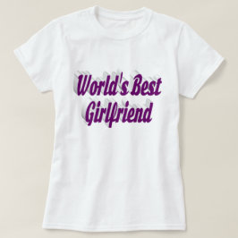 Girlkompis lila typografi t shirt