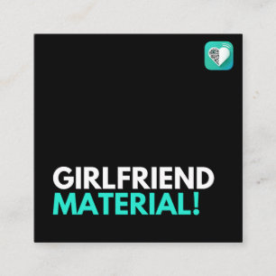 Girlkompis Material Fyrkantigt Visitkort