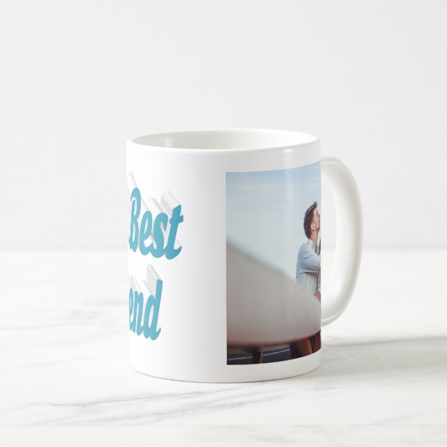 Girlkompis Photo himlar blå typografi Kaffemugg (Framsida höger)