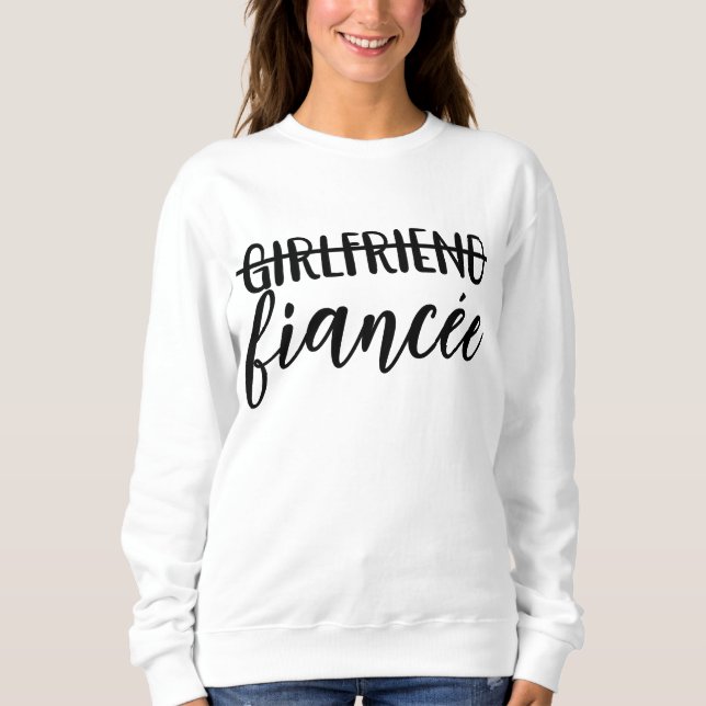 Girlkompis till Fiancée Förlovningsfest Bröllop T Shirt (Framsida)