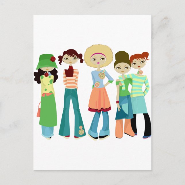 Girlkompisar Vykort (Framsida)