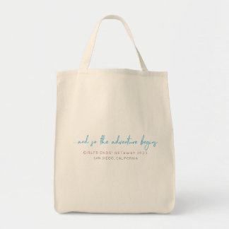 Girlkompisars Getaway-Anpassade Tote Bag Tygkasse