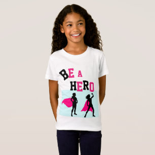 #GirlPower Toppen Hero Tee for Girls - ADD Namn