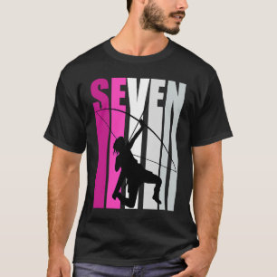 Girls 7:e Archery Birthday Rosa Archer Queen Bow A T Shirt