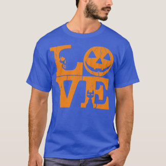Girls Äkta kärlek Halloween NattCreepy Cute Roligt T Shirt
