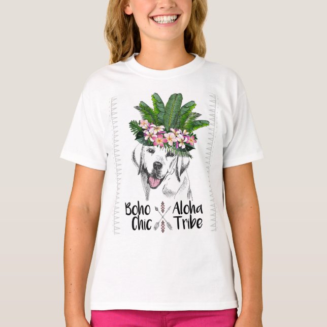 Girls Aloha Lab Boho Shirt T (Framsida)