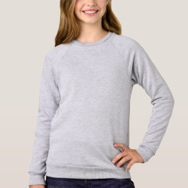 Girls American Apparel Raglan Sweatshirt Tee