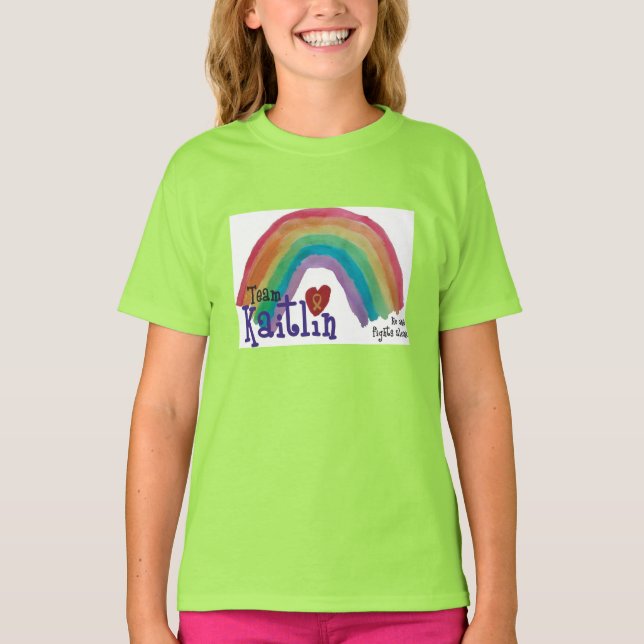 Girl's American Apparel Team Kaitlin TShirt Tee (Framsida)