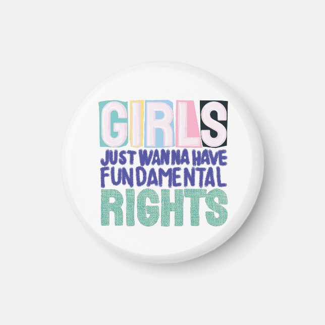 Girls And Fundamental Rights Magnet (Framsidan)