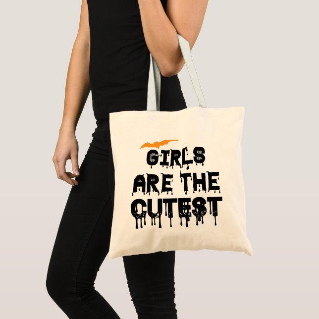 Girls are The cuttest Halloween gift Tygkasse (Framsida (produkt))