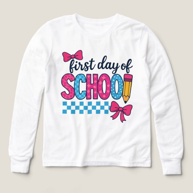 Girls back to scool t shirt (Design framsida)