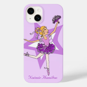 Girls ballerina blonde hår iphone knappt fodral