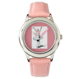 Girls Ballet Rosa Dance Gift Ballerina Kids Watch Armbandsur