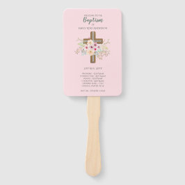 GIRLS Baptism Program Fläkt - med mall fält