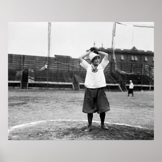 Girls Baseball, 1913 Poster (Framsidan)