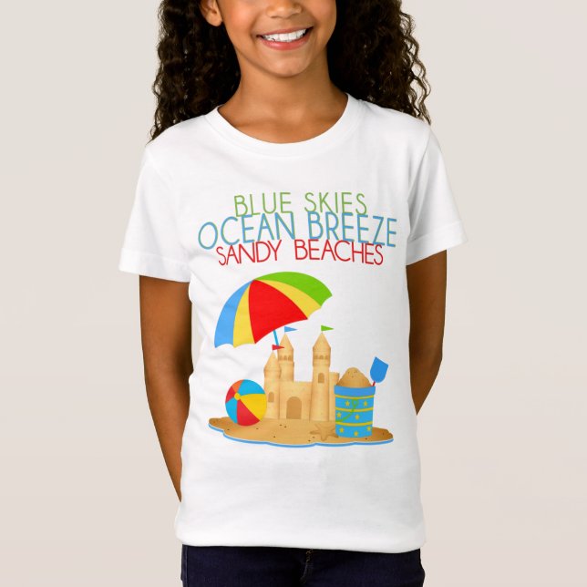 Girls BasicT-Shirt T Shirt (Framsida)