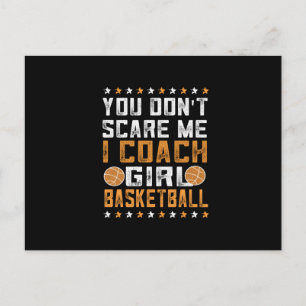 Girls Basketball Coach Basketball älskare Vykort
