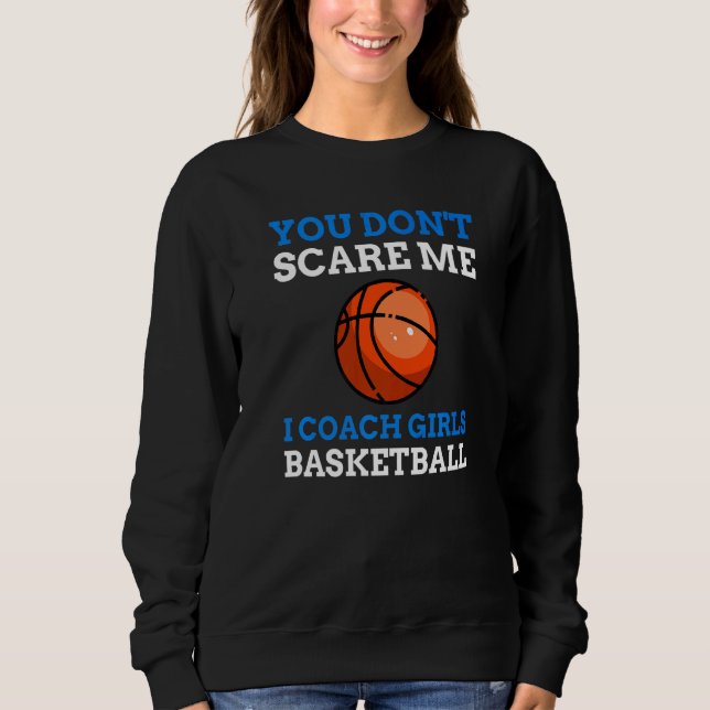 Girls Basketball Coach T Shirt (Framsida)