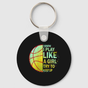 Girls Basketball Nyckelring