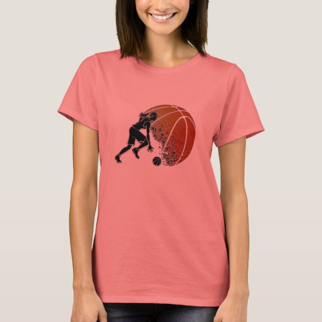 Girls Basketball T-Shirt (Framsida)