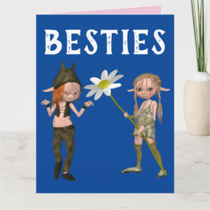 GIRLS BÄSTA VÄNNER FÅGDAGSBÄTESTER BFF-KORT KORT