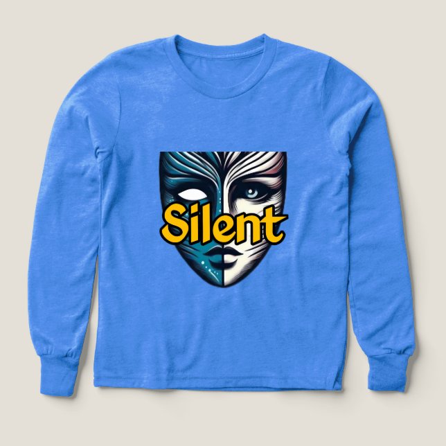 Girls Bella+Canvas Tri-blend Långärmad Shirt, så T Shirt (Design framsida)