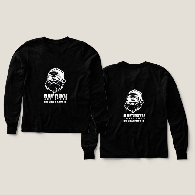 Girls Bella Canvas Tri-blend Långärmad Shirt T (Design framsida och baksida)