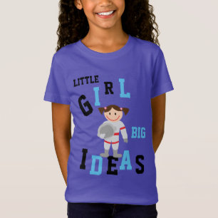 GIRLS BIG IDEAS Astronaut Lägg till NAMN-ryggskjor Tee Shirt