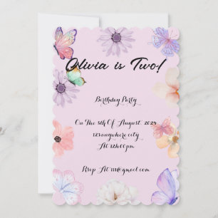 GIRLS BIRTHDAY-INBJUDANDE SPARA DATUMET